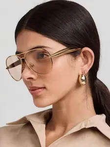 Retro Frog Shape Glasses, Trendy Street Style Glasses for Outdoor Sports, UV Protection Glasses for Beach Parties, Modern Trendy Sunglasses, Trendy Casual Sunglasses