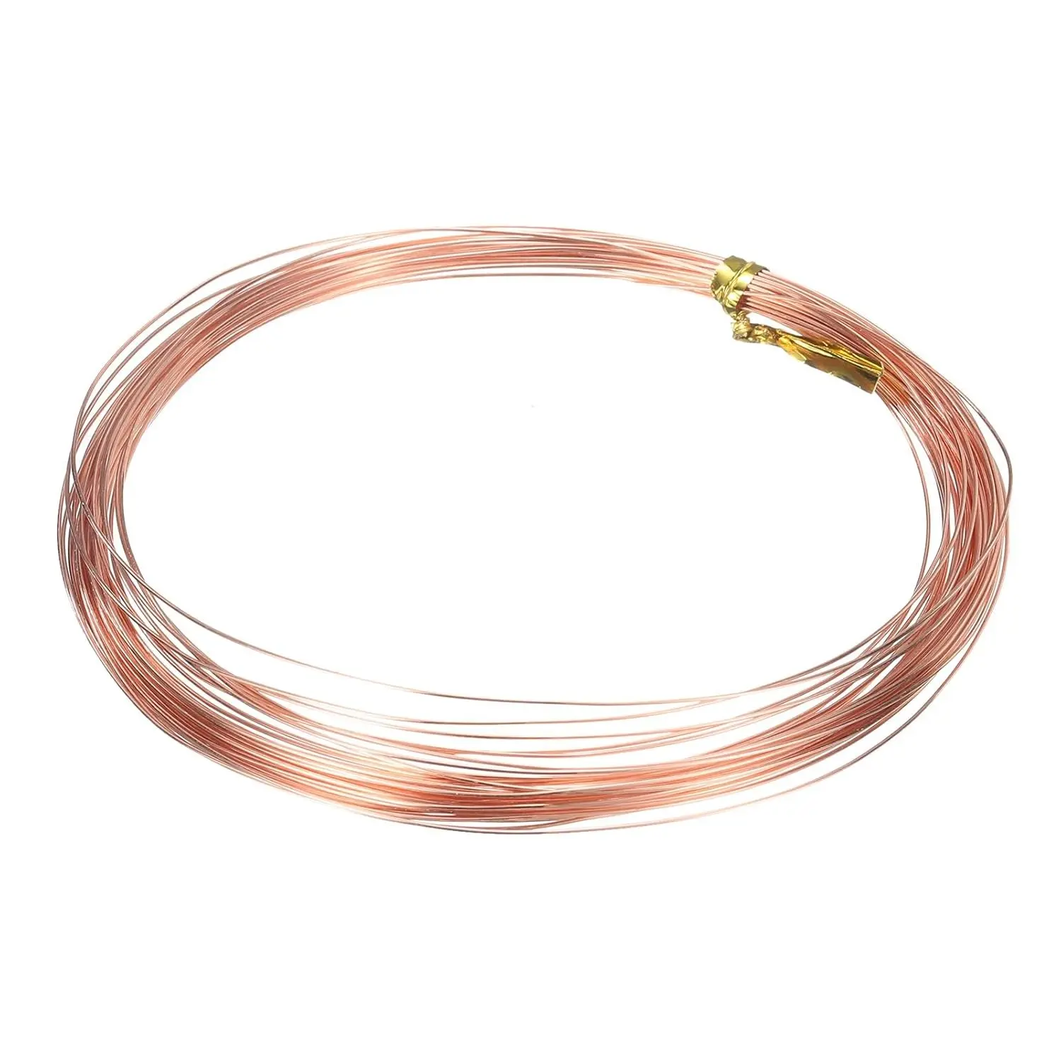 24 Gauge 33 FT 99.9% Pure Soft Copper Wire for Electroculture Gardening, Jewelry Making, Beading Supplies, Craft, Science Projects, DIY Artwork, 1 Roll