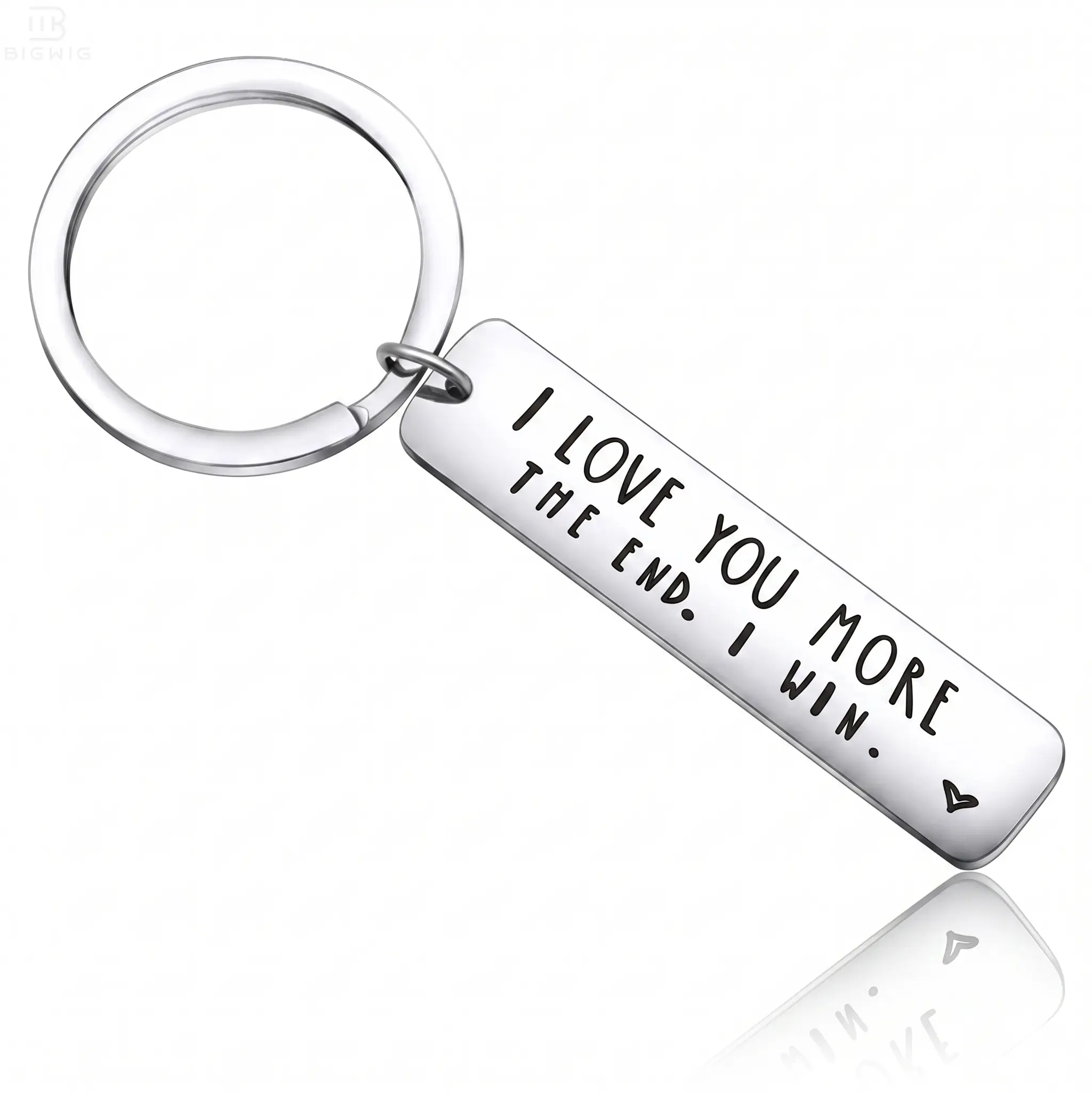 Engraved Message Keychain - Stainless Steel Long Bar Key Ring for Car Keys, Cute Fashion Accessory for Men and Women, Perfect Valentine's Day Couple Gift and Keychain for Bags DealsForYouDays summerwins