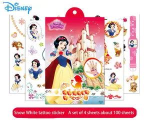 Disney Snow White Temporary Tattoo Stickers Birthday Themed Party Supplies Decoration Favors Carton Tattoos for Kids Boys