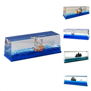 Pirate Ship Fluid Bottle Desk Decor, Office Decoration, Birthday Gift for Boys, Holiday Gift, Titanic Figurine, Fun and Unique Accessory, Collectible Room Decor