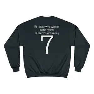 Celestial Llama eco crewneck sweatshirt Champion X RozziDidThat