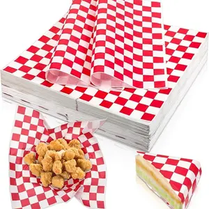 200 Pcs Aluminum Foil Burger Wraps Grid Oilproof Insulated Honeycomb Dual Layer for Hamburgers Sandwiches Tortillas BBQ Picnic Holidays