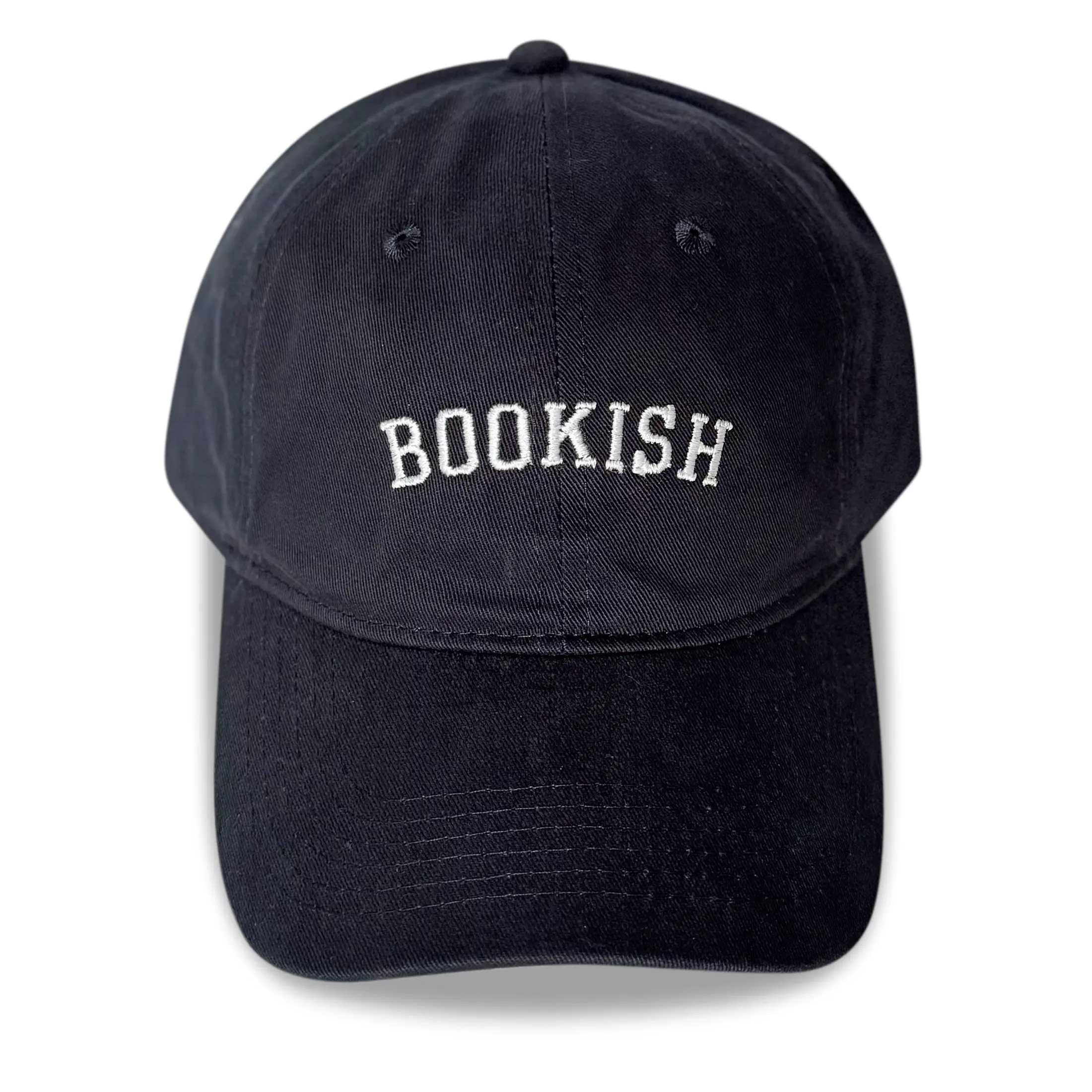 ValDesigns Custom Bookish Navy Blue Unisex Dad Trucker Hat - 1-Size Adjustable, Casual Embroidered Text Headwear, Dad Hat (Custom Variant), Custom Dad Hat