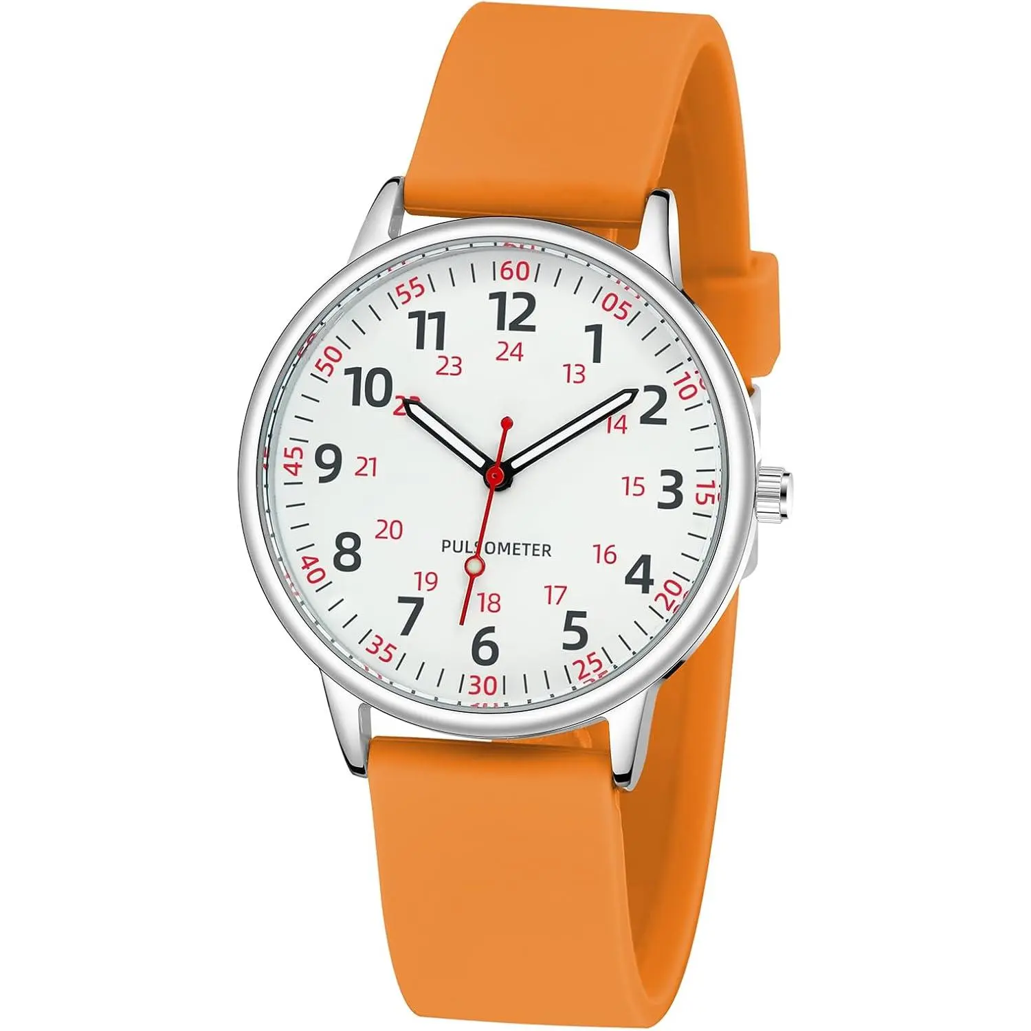 Nurse Watch for Women Waterproof Analog Silicone Watch with Second Hand  Watch