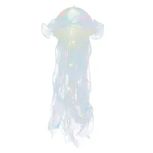Vibe Geeks Hanging Jellyfish LED Decorative Lamp DIY Party Backdrop Decor