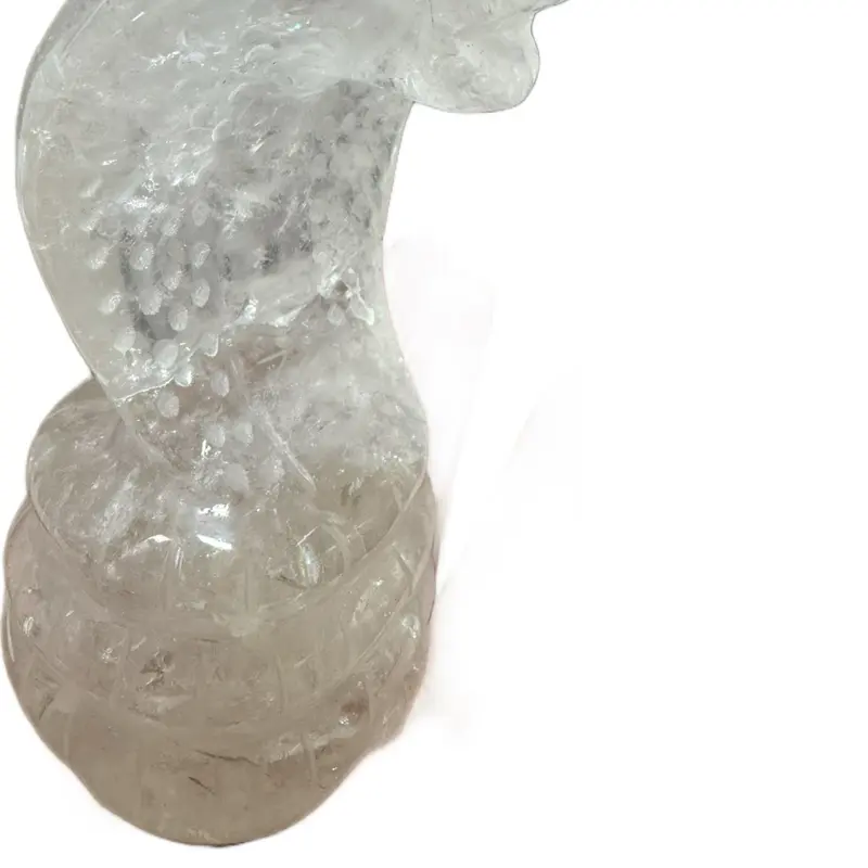 Intention-Powered Clear Quartz Cobra Guardian Serpent of Ascension • Temple Protector crystals crystal decor Natural Crystal Decor flawless