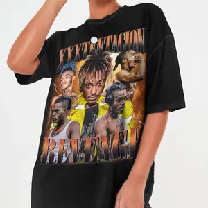 Personalize Vintage 90s Bootleg Style XXXTentacion Revenge T-Shirt, Oversized Unisex Retro Tee, Gift For Her, Gift For Him