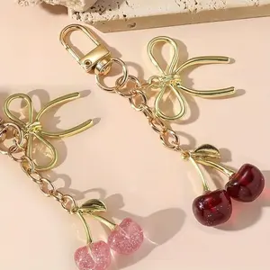 Super Cute Cherry Keychain Pendant, Exclusive for Women, Perfect Gift for Mother'S Day, Birthday, Valentine'S Day, Also a Good Choice for Wallet Additions