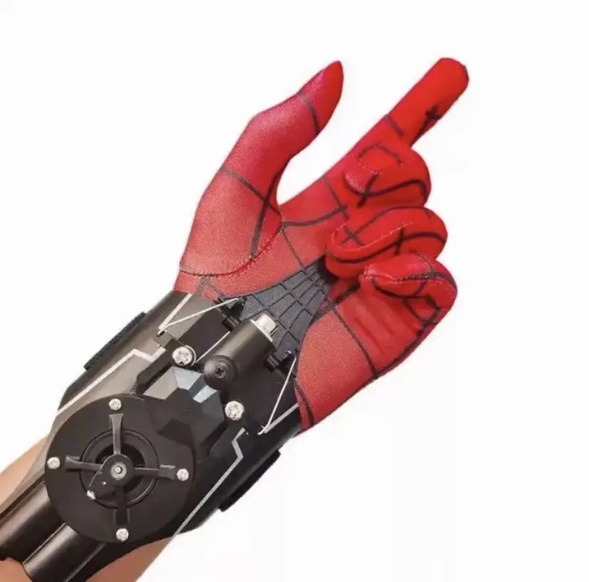 Boutique Spider Web Glove Shooters Wrist Toy With 8 FT Realistic String For Kids Spider Hero Cosplay Costume Prop Launcher Wrist Toy Gift For Boys Girls Ages 3-12 Indoor Outdoor Cool Toy Things for Superhero Fans  birthday gift safe play