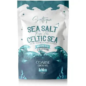 The Celtic Sea 1/4lb- 100% Unrefined Sea Salt Packed with 82 Minerals Helping You Stay Hydrated, Improve Electrolyte Balance, and Optimal Muscle Function - Doctor Recommended