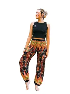 Boho Harem Pants – Hippie Lounge Pants for Women & Men, Festival & Yoga Boho Clothing