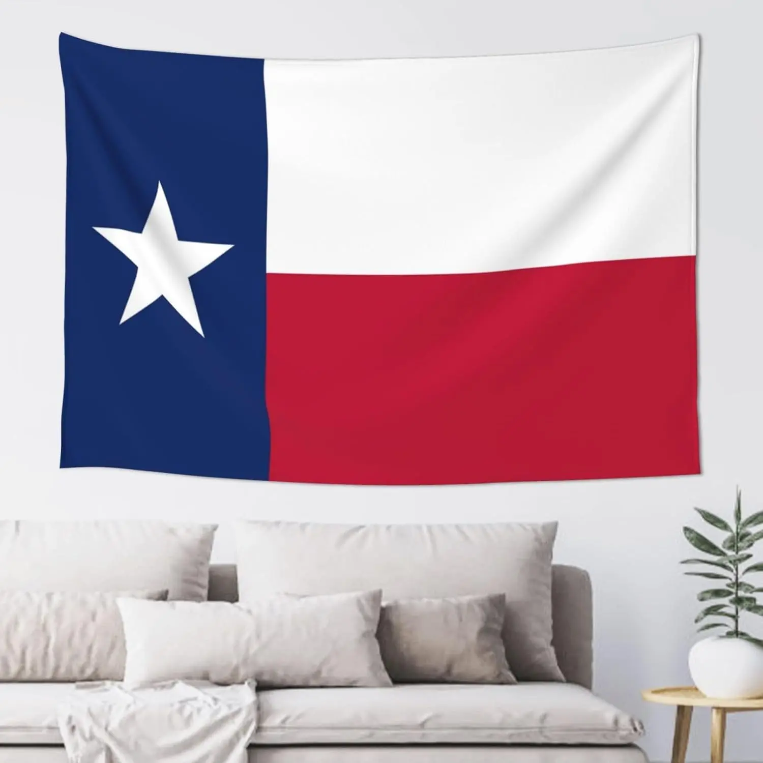 Texas Flag Wall Hanging Tapestry, 60x40 in Long-Lasting Home Textile - Machine Washable Room Art, Lightweight Home Decor for Bedroom, Indoor Living Space