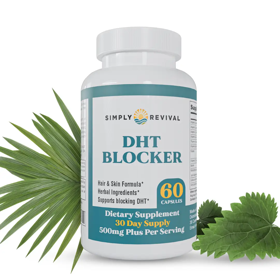 Simply Revival DHT Blocker - Hair & Skin Formula with Herbal Ingredients - 500mg...