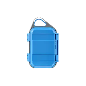 Pelican Go G10 Case Surf Blue/Gray - Watertight IP67 Rated with Built-in Pressure Valve & Lifetime Warranty for Compact Protection