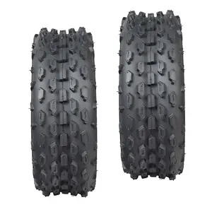 19x7.00-8 Knobby Tire for Coleman BT200X, CT200U, & CT200U-EX Mini Bikes (Set of 2)