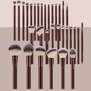 30PCS Makeup Brush Sets Premium Synthetic Hair Eyeshadow Blending Brush Sets Cosmetics Tools+24PCS Makeup Tools Set,Travel Essential,Valentine's Day,Cheap,Travel Makeup Brush,Gifts For Women,Professional Complete Makeup Kit