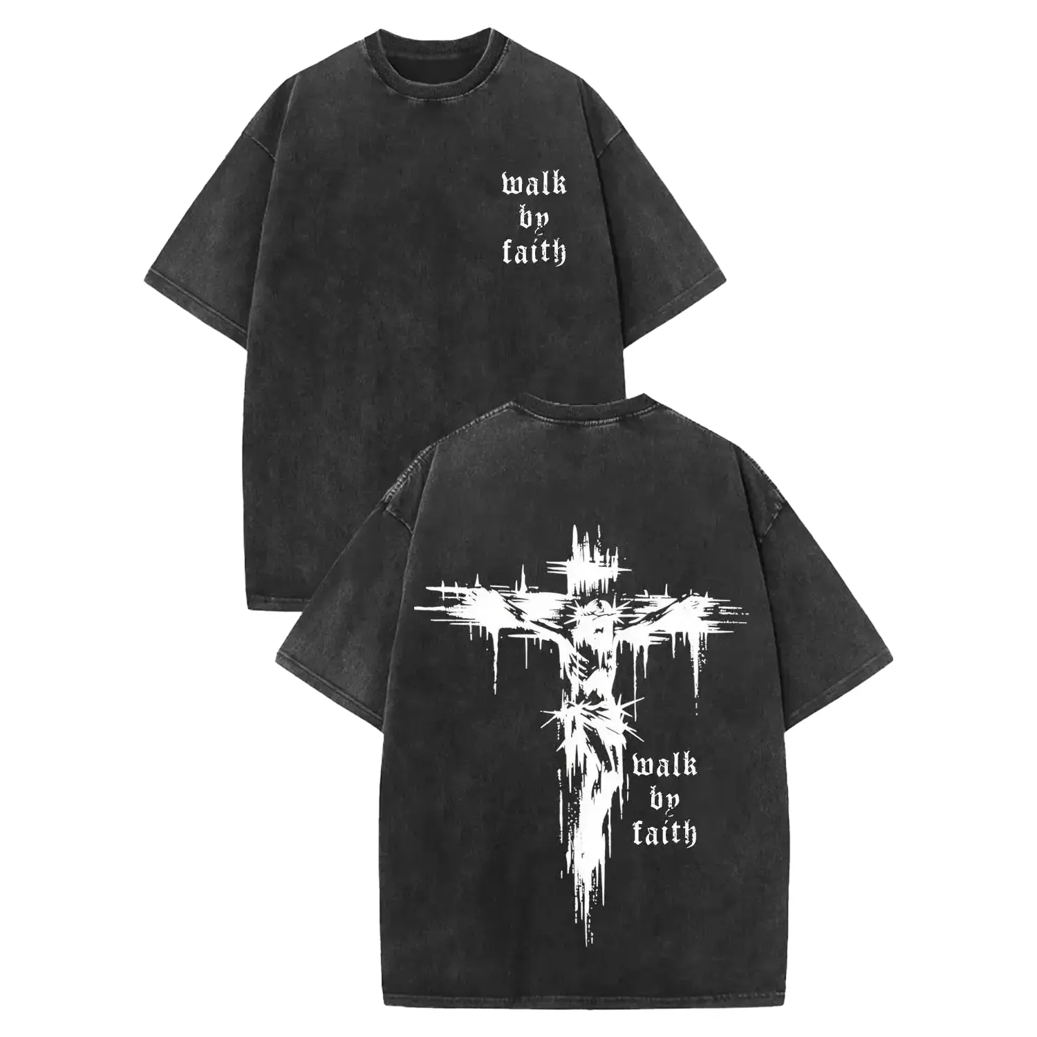Women's 100% Cotton Washed Distressed Modelo Cowboy Graphic T-shirt, Regular Fit Shortsleeve Round Neck, Western All-match Streetwear Top for Daily Summer Wear