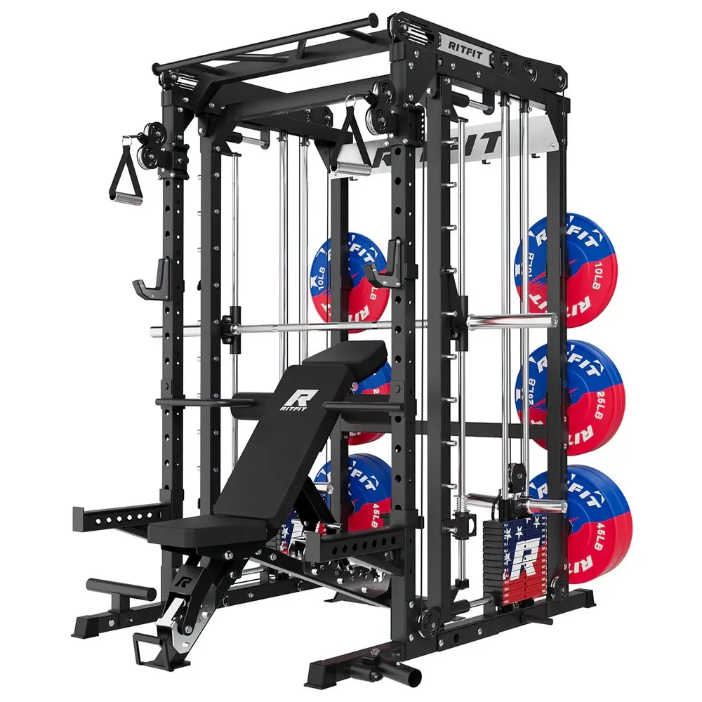 Black M2 3D Pro with bench and 260lb plates