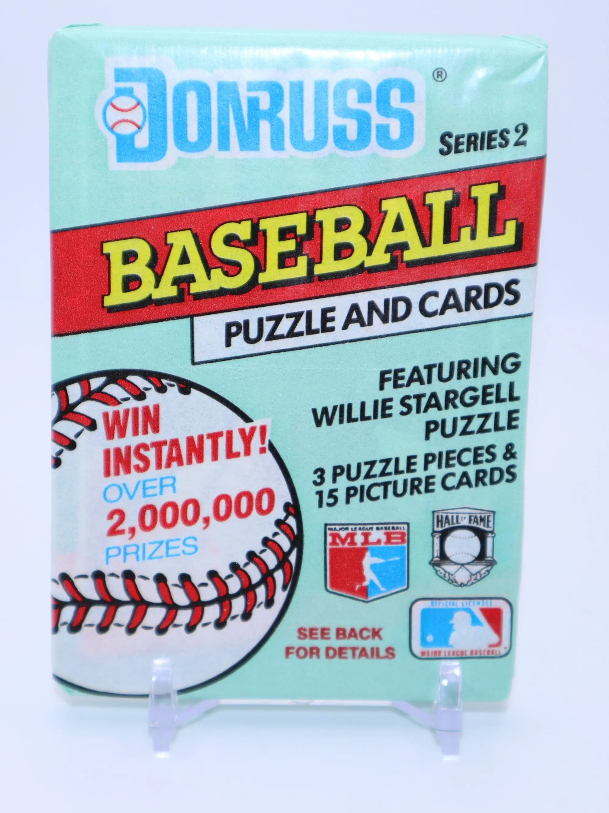 1991 Donruss Series 2 Baseball Wax Packs - 15-Card Collectible Packs with Puzzle Set, Sports Trading Cards, Baseball & Softball Collectibles