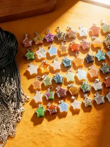 Boho Star Pendant Set, 40 Pcs Mini Star Charms, Theme, Women's Lucky Birthday Gift, Daily Wear Jewelry, All Seasons, Office Style, Bohemian Jewelry