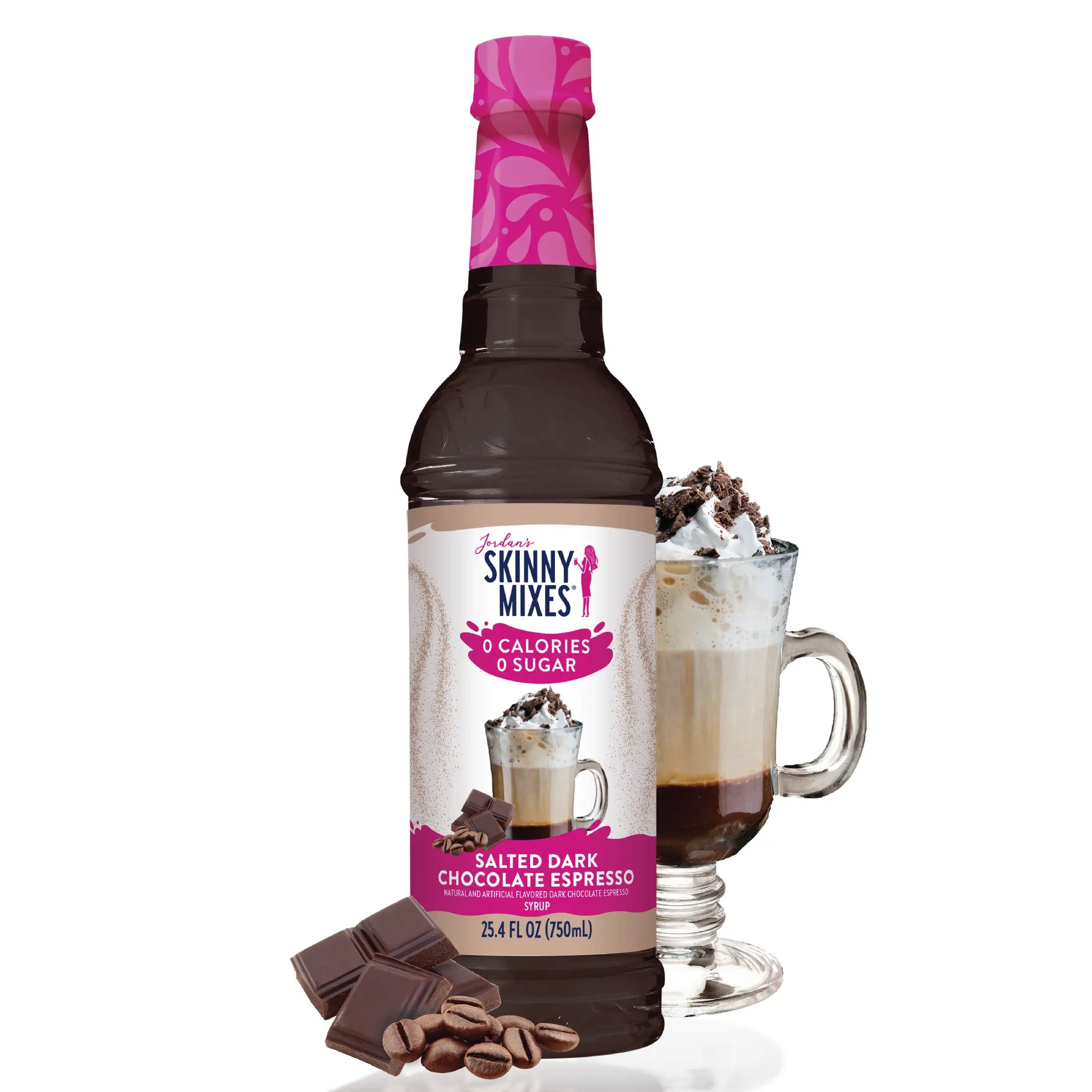 Sugar Free Salted Dark Chocolate Espresso Syrup