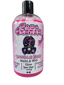 3 bottes Saka Custom Bubble Gum Wash & Wax Ceramic Soap SiO₂ Carnauba Infused Spot-Free Gloss-Enhancing Formula for All Surfaces