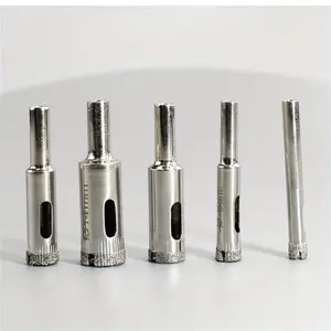 5pcs Diamond Drill Bit Set For Glass, Tile, Marble, Ceramics, Stone, Durable Hole Saw Opener, Smooth Drilling & Quick Chip Removal
