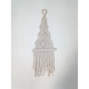Macrame Christmas Tree Wall Hanging, Small Macrame Christmas Tree Wall Hanging, Small Space Christmas Decor, RV Living Holiday Decor