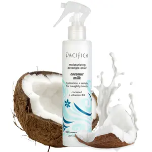 Pacifica Coconut Milk Detangle Elixir for Nourishing Hair, Hydrating & Repair with Vitamin B5 for a Comfortable Feel - Haircare - 7 fl oz