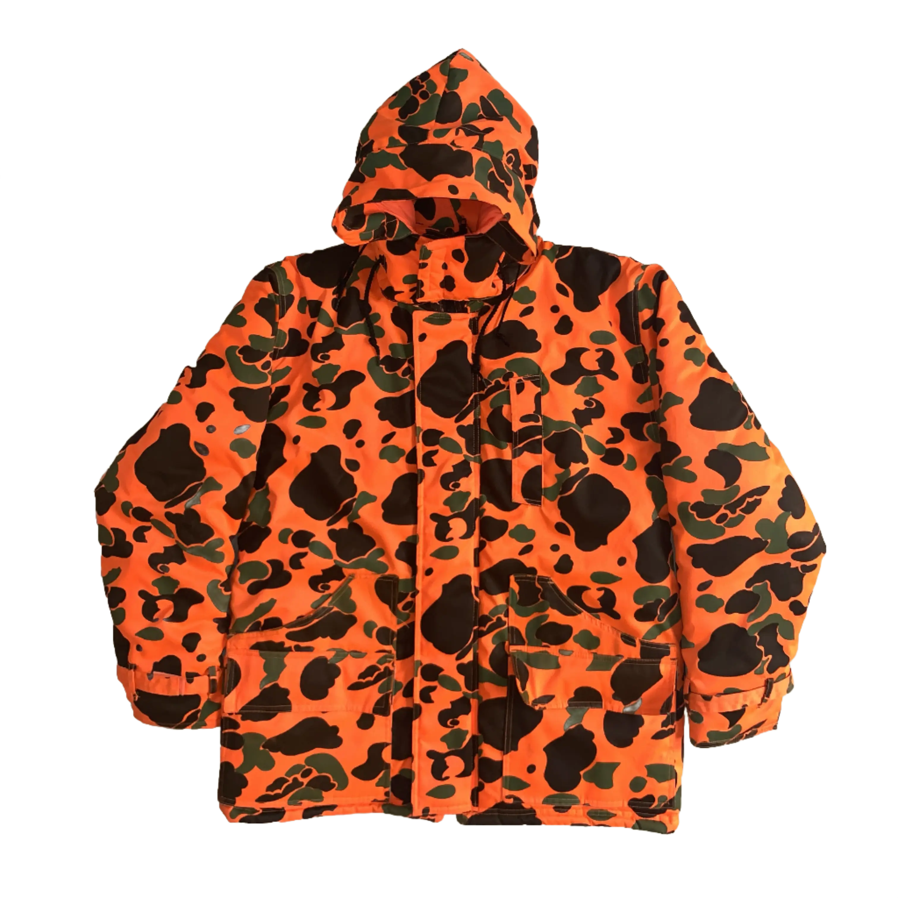 Orange Camo Winter Coat