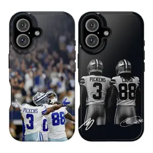 CeeDee Lamb George Pickens Chemistry Phone Case, Case Cover Suitable for iPhone 17-11 Pro Max/Plus and  Samsung Galaxy S23-25, For Fans, For Men, For Women
