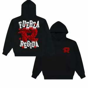 Fuerza Regida "Rose R" Men's Hoodie –Perfect for Fans of Latin Music.