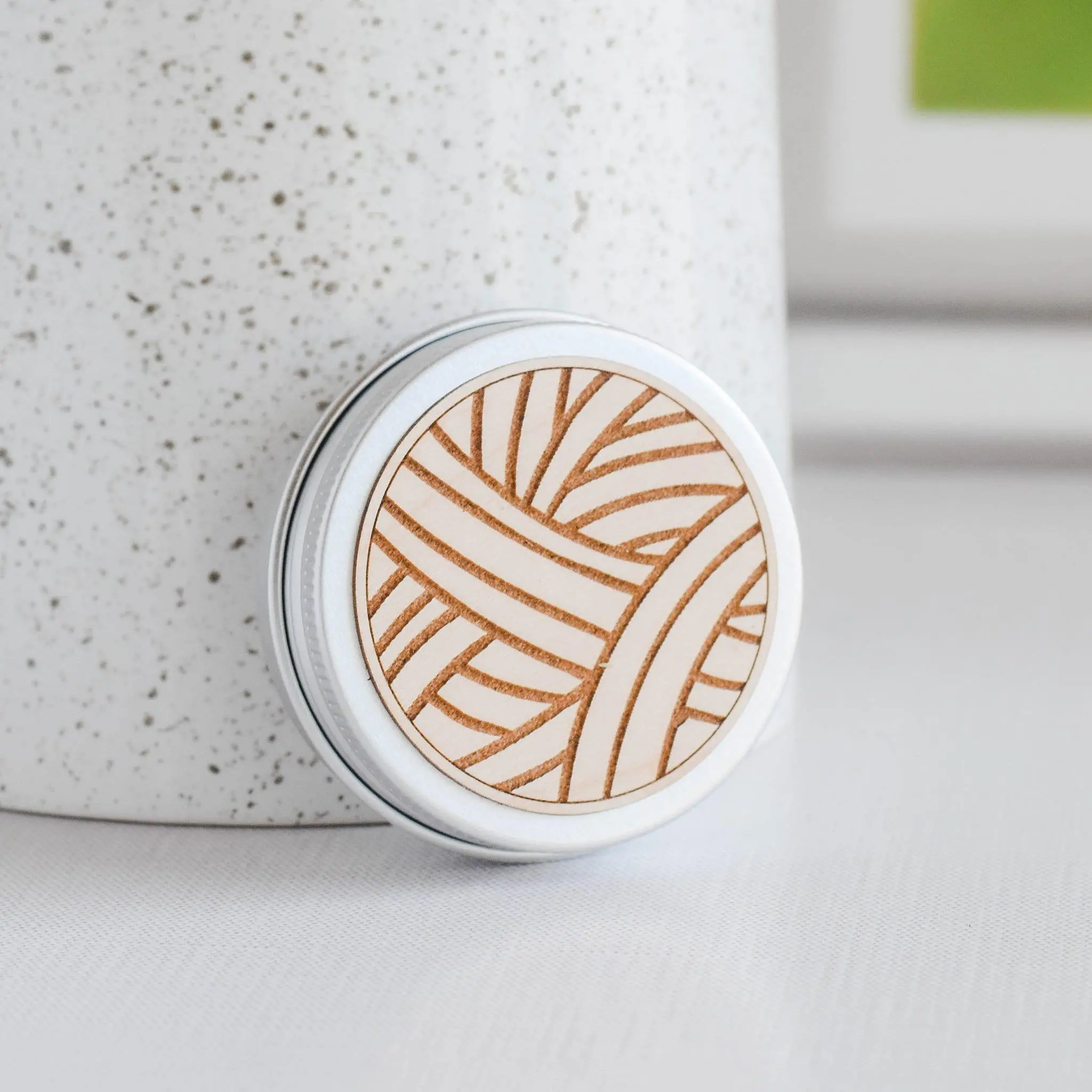 Knitting Tin Storage Container - Yarn Ball