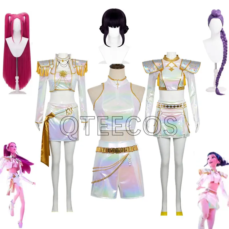 Costume K-pop Demons Cosplay Pour Fille – Tenue Scène Rumi Mira Zoey Huntrix