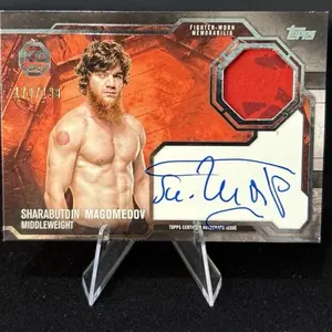 Topps Sharabutdin Magomedov Autograph Relic #KAR-SM /199 UFC Knockout 2025 TZ