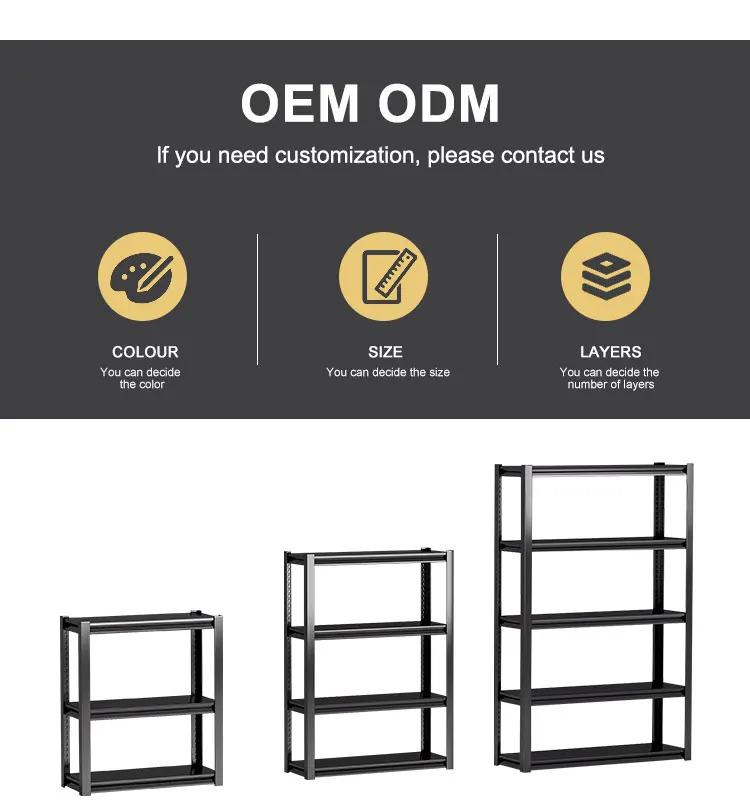USA Warehouse Sends to Customer Garage Steel 5 Layer Home Steel Boltless Garage Storage Rack Shelves Racks Warehouse Racking