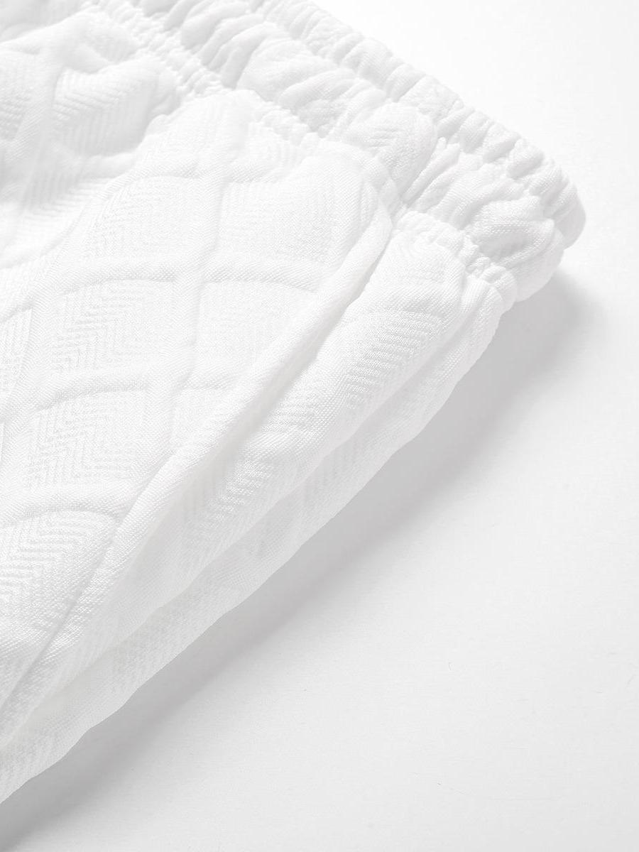 Tropical Getaway Mens Textured Diamond Weave Loungewear Set Loose Fit Lightweight Fashion Outfit for Resort Wear and Street Style