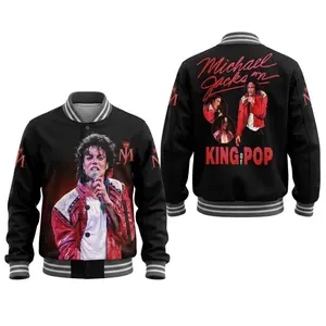 MJ Baseball Jacket – Pop Icon Fashion Streetwear Outfit