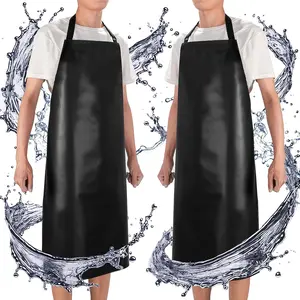 Rubber Apron,40 Inch 4pack/2pack Waterproof Apron,Chemical Resistant Apron,Adjustable Aprons for Butcher,Barbecue