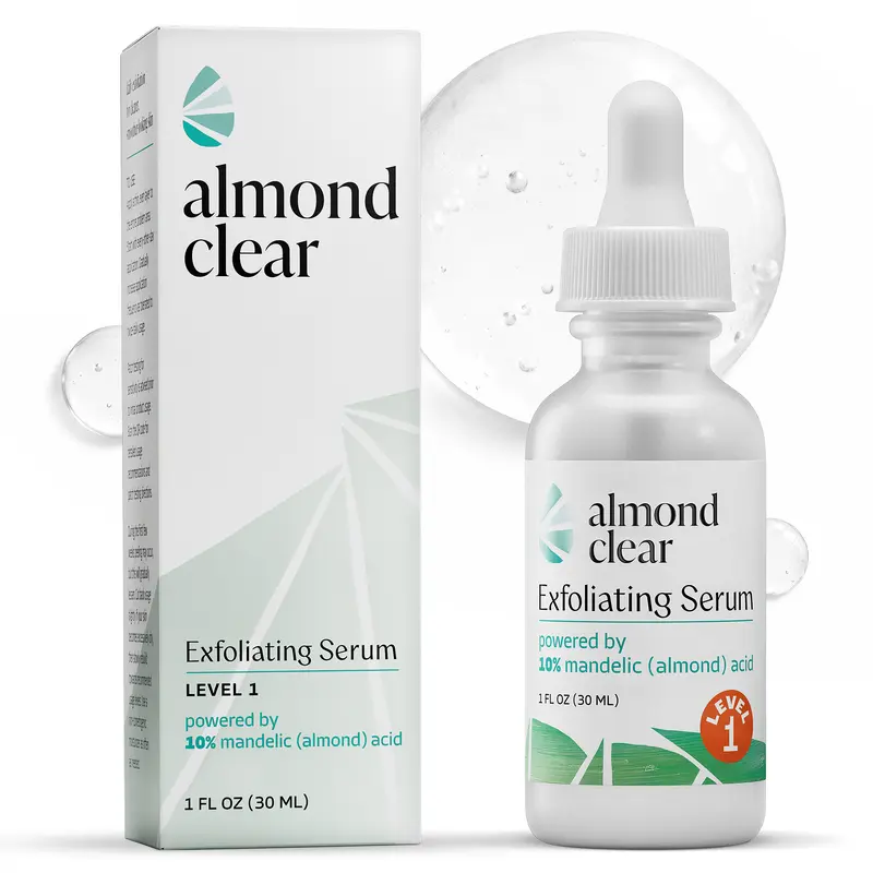 Level 1 Mandelic Acid Serum | Acne, Folliculitis, Aging Skin, Ingrown Hairs, Dark Spots | Daily Skincare, Safe for Sensitive Skin, Skin Repair, Fungus
