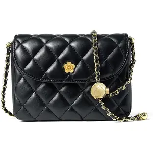Women  Quilted Flap Bag Chain Strap    Purse Messenger Belt Bag
