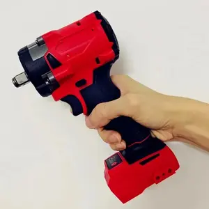 Brushless Impac Wrench 500N.m Electric Driver 1/2" Repair Cordless Screwdriver 4 Gears Power Tools for  18V Battery