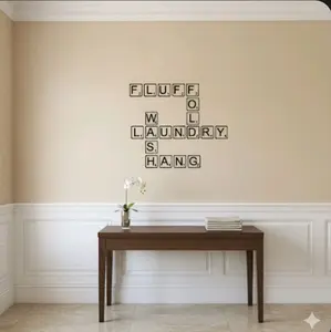 Choose your Scrabble Letters, Create words, custom Farmhouse Wall decor.