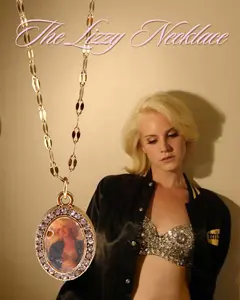 The Lizzy Necklace - Handmade Cameo, Coquette Gold Chain, Adjustable, Crystal Frame