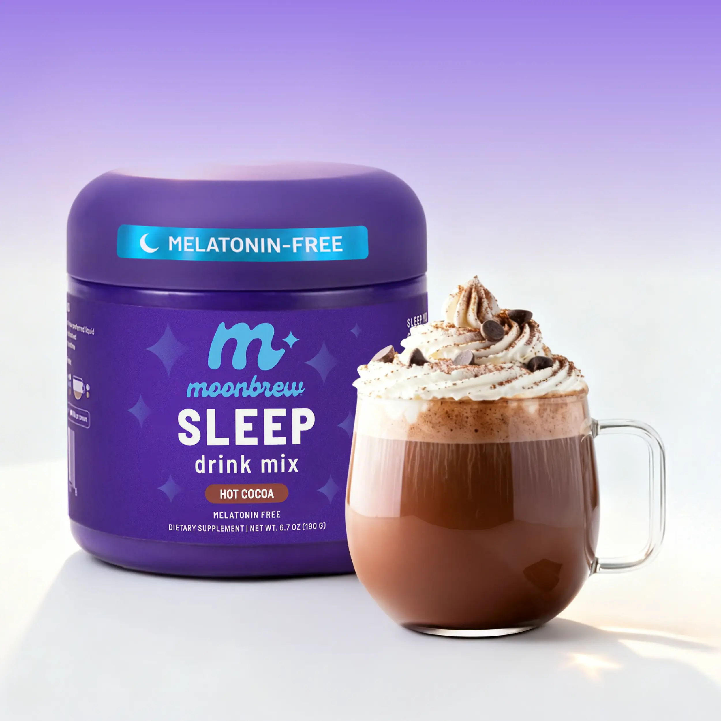 MoonBrew Hot Cocoa – Magnesium Sleep Drink (Caramel Chocolate, Mint Chocolate, Coconut Chocolate, Sleepy Berry)