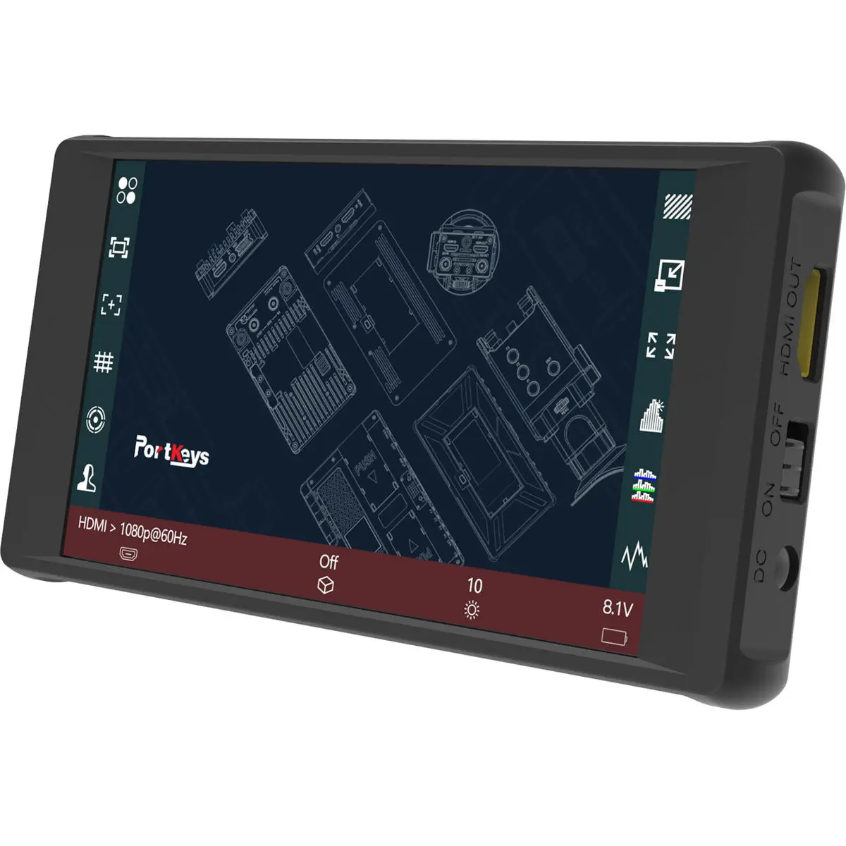 Portkeys PT6 5.2" Full HD Touchscreen Monitor, Supports 4K HDMI