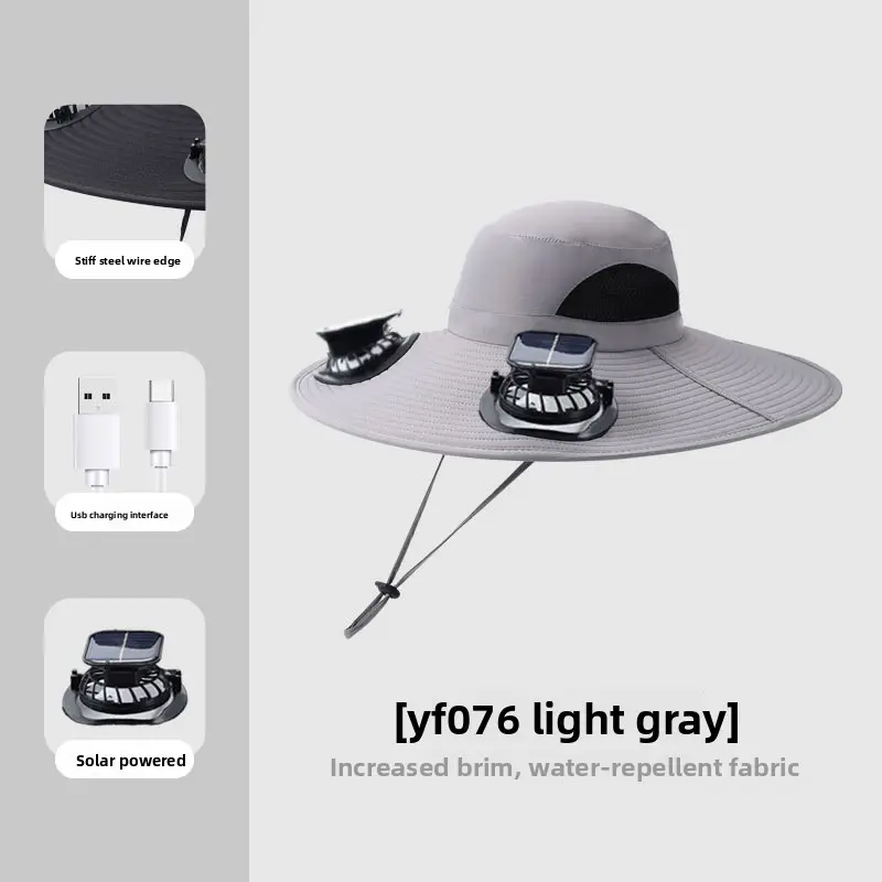 YF076-Light Grey [Dual Fan]