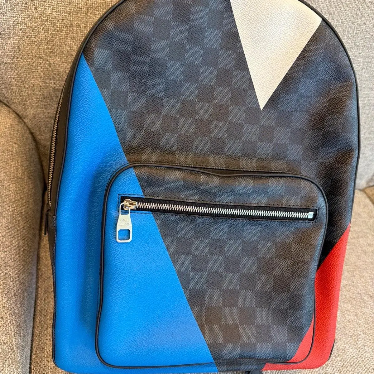 Pre-owned Louis Vuitton Other Backpack Damier Cobalt Latitude America's Cup Regatta Josh 12484480638/638335*