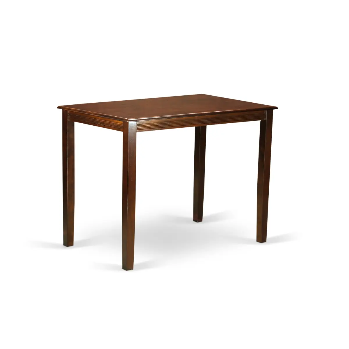 212 MAIN Yarmouth Counter Height Mahogany-Finished Rectangular Outdoor Dining Table, Wood Kitchen Table with Beveled Edges, Rectangular Dining Table